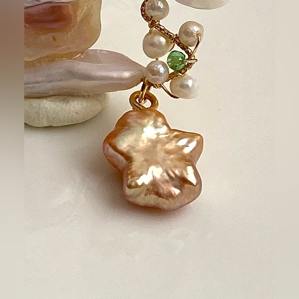 P195-Handmade EXCLUSIVE Christmas Tree Stanta Flameball Pearl Detachable Pendant - Picture 5 of 7